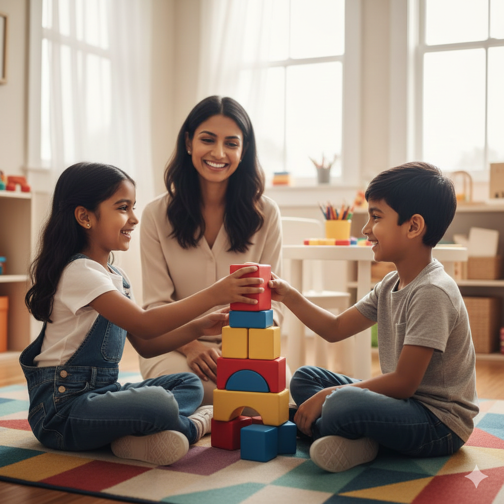 Children playing together